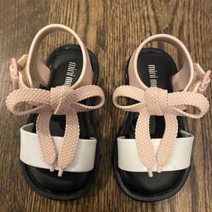Mini Melissa Shoelace Bow Mar Sandal